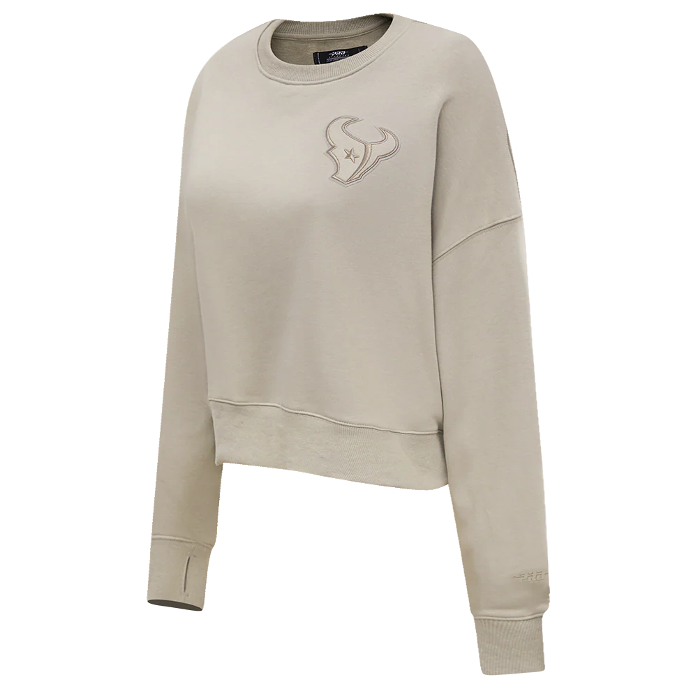 NFL HOUSTON TEXANS NEUTRAL WOMEN'S CREWNECK (BLACK) - Image 14
