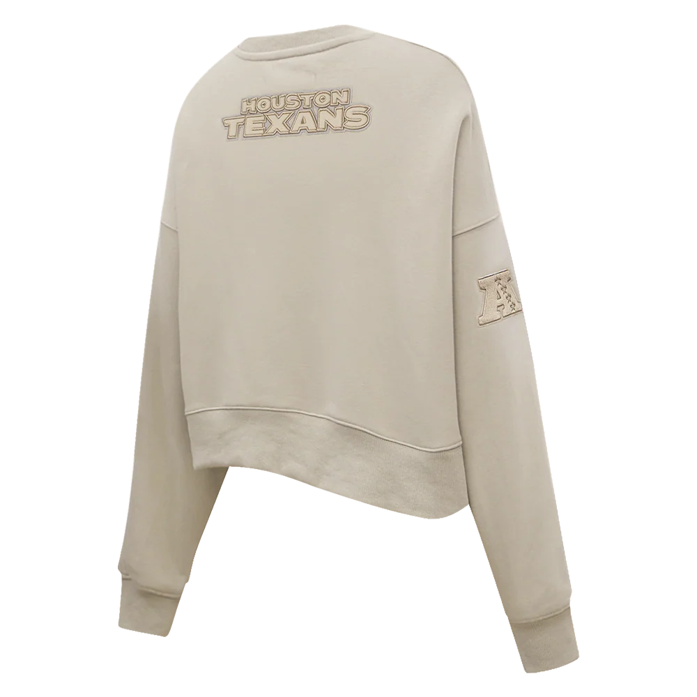 NFL HOUSTON TEXANS NEUTRAL WOMEN'S CREWNECK (BLACK) - Image 16