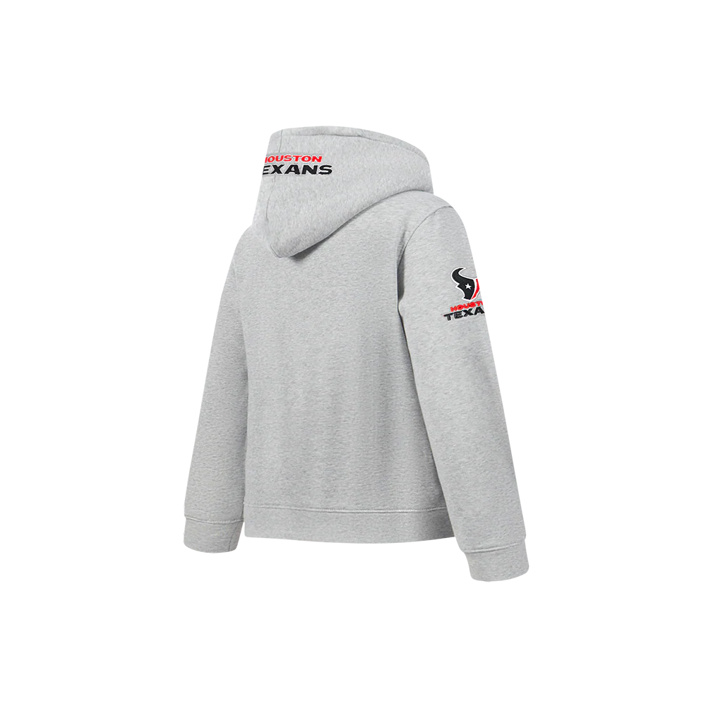 NFL HOUSTON TEXANS CLASSIC LITTLE BOY'S FLC PO HOODIE (HEATHER GREY) - Image 4
