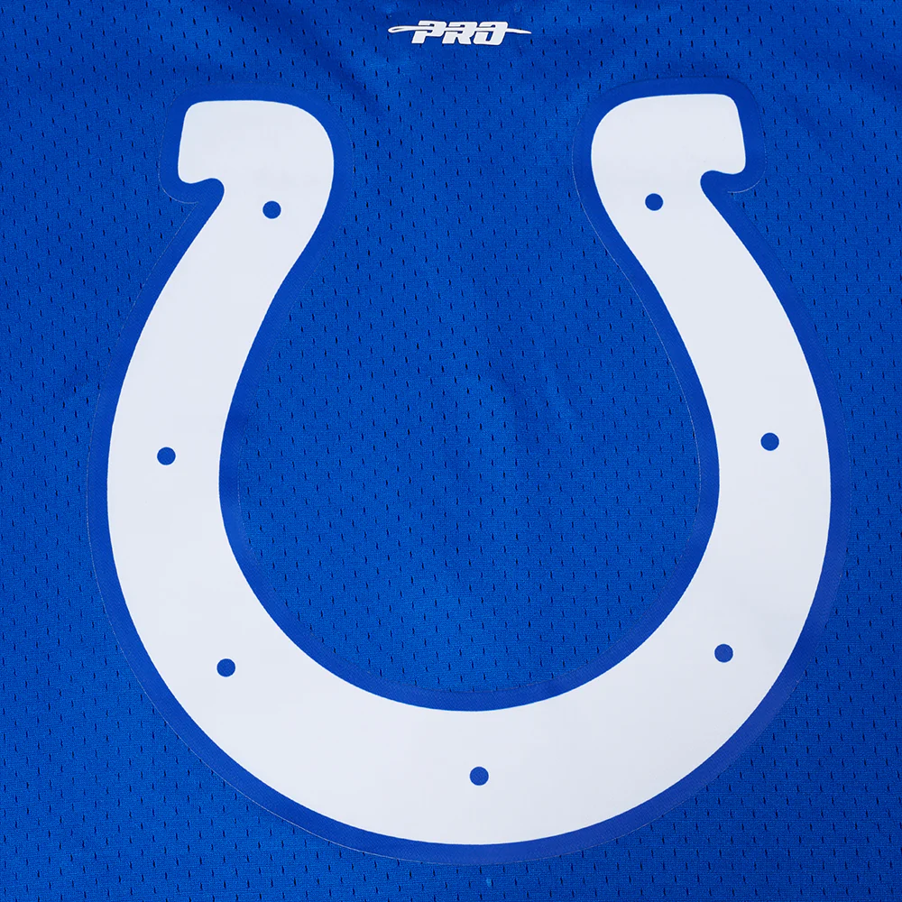 NFL INDIANAPOLIS COLTS CLASSIC MEN'S MESH BUTTON DOWN JERSEY (ROYAL BLUE) - Image 16