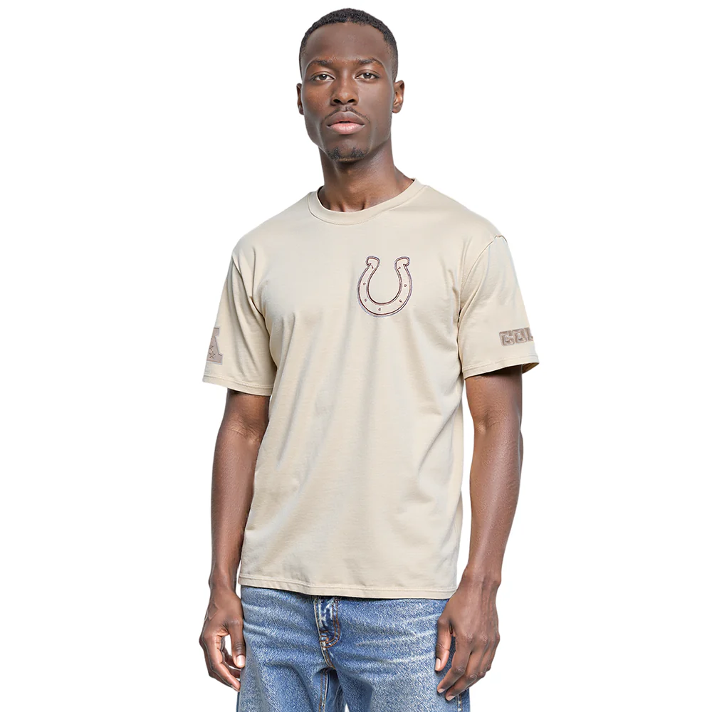 NFL INDIANAPOLIS COLTS NEUTRAL MEN'S CJ DROP SHOULDER TEE (TAUPE)