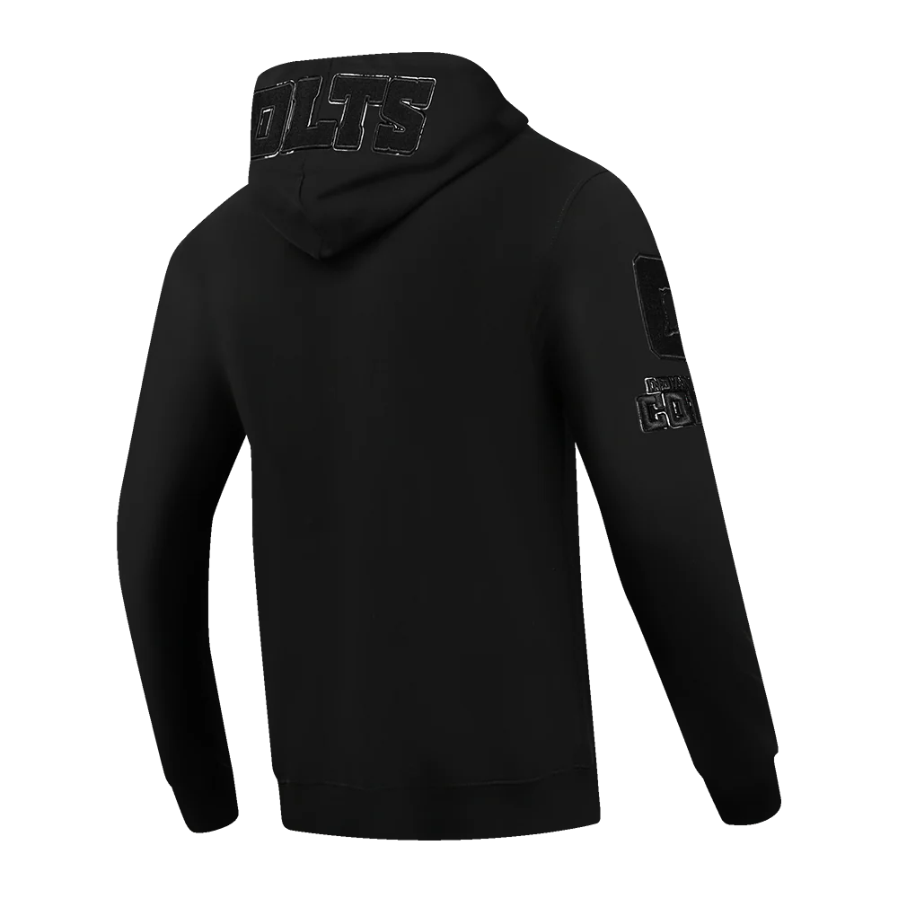 NFL INDIANAPOLIS COLTS TRIPLE BLACK MEN'S DK FZ HOODIE (TRIPLE BLACK) - Image 12