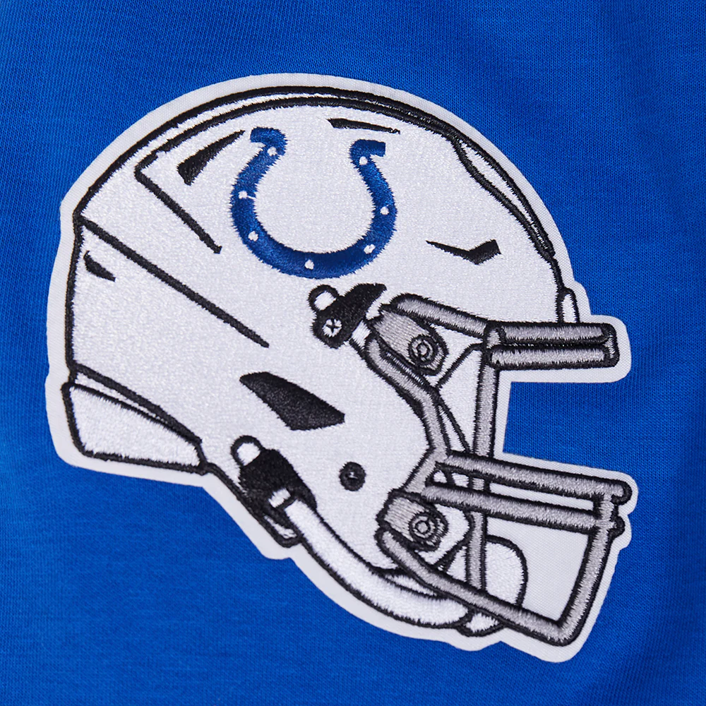 NFL INDIANAPOLIS COLTS OLD ENGLISH MEN'S PO HOODIE (ROYAL BLUE) - Image 8