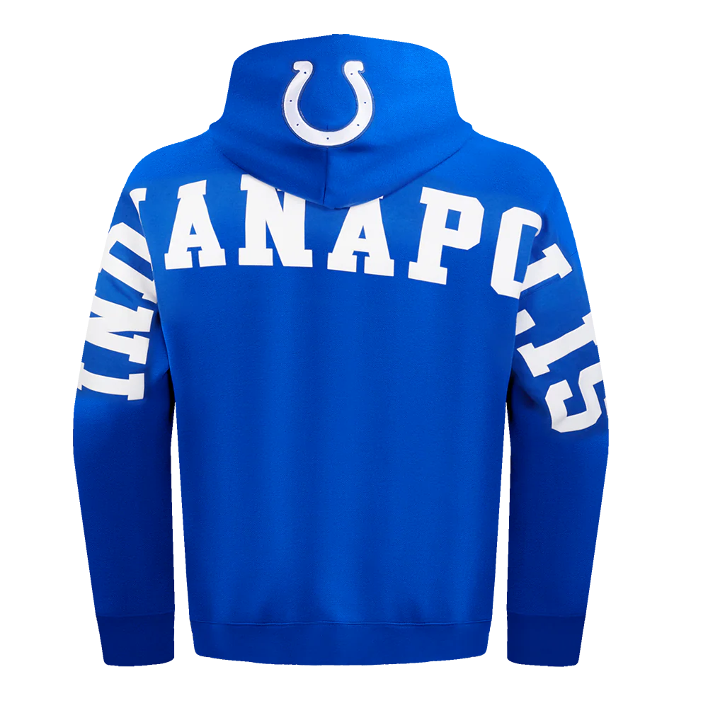 NFL INDIANAPOLIS COLTS WINGSPAN MEN'S DROP SHOULDER FLC PO HOODIE (ROYAL BLUE) - Image 5