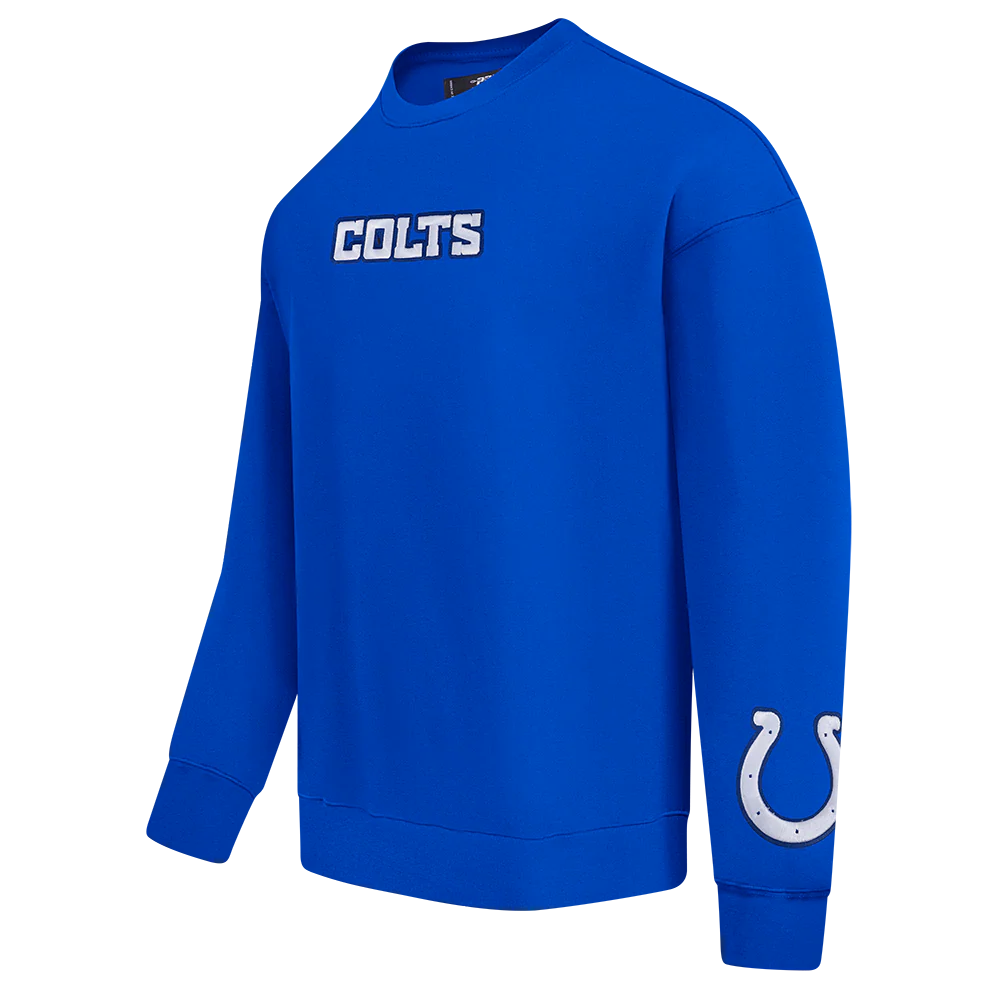 NFL INDIANAPOLIS COLTS WINGSPAN MEN'S DROP SHOULDER FLC CREWNECK (ROYAL BLUE) - Image 4