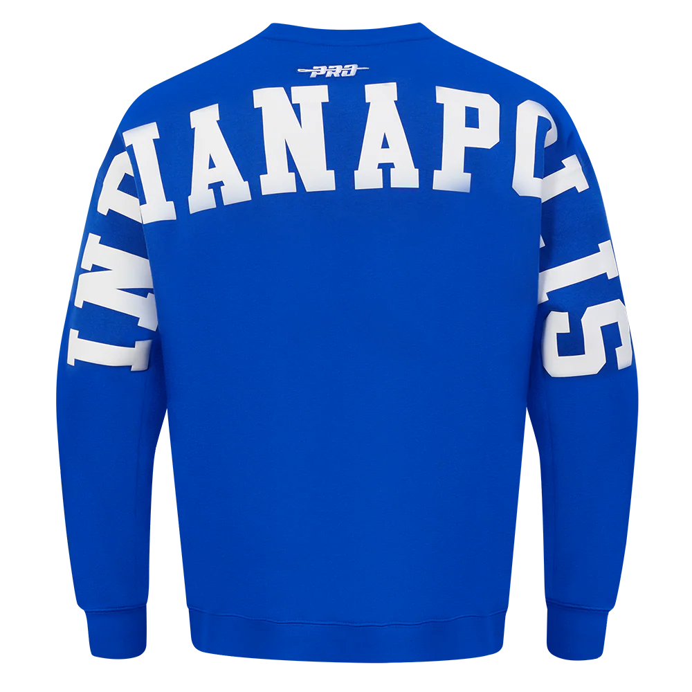 NFL INDIANAPOLIS COLTS WINGSPAN MEN'S DROP SHOULDER FLC CREWNECK (ROYAL BLUE) - Image 5