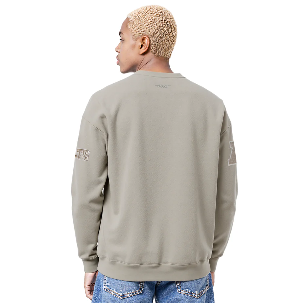NFL INDIANAPOLIS COLTS NEUTRAL MEN'S DROP SHOULDER FLC CREWNECK (TAUPE) - Image 11