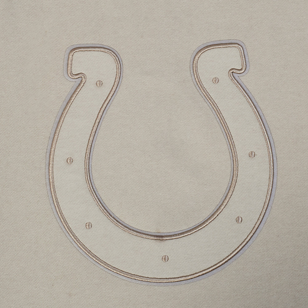 NFL INDIANAPOLIS COLTS NEUTRAL MEN'S DROP SHOULDER FLC CREWNECK (TAUPE) - Image 8
