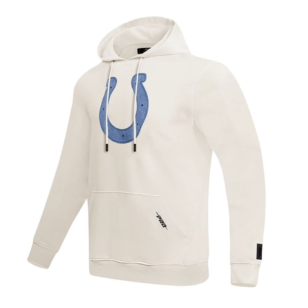 NFL INDIANAPOLIS COLTS VARSITY BLUES MEN'S FLC PO HOODIE (LINEN) - Image 3