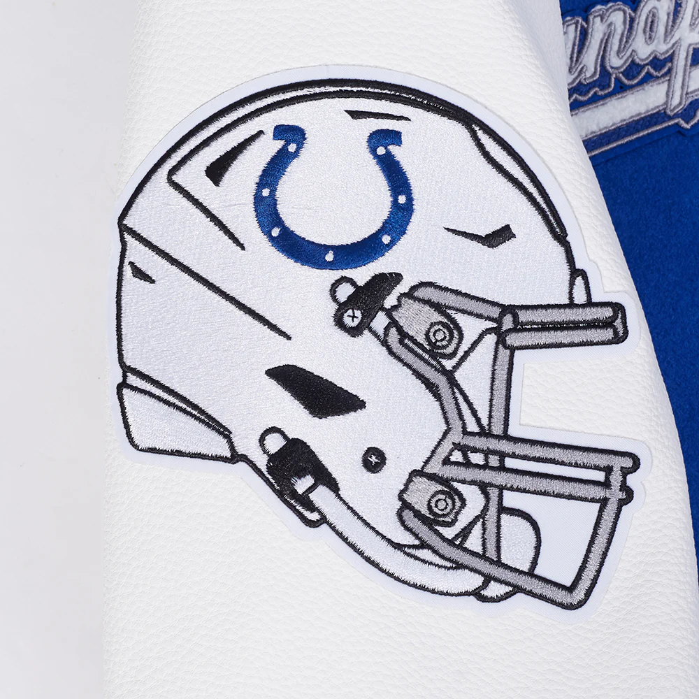 NFL INDIANAPOLIS COLTS SCRIPT TAIL MEN'S RIB WOOL VARSITY (ROYAL BLUE/WHITE) - Image 7