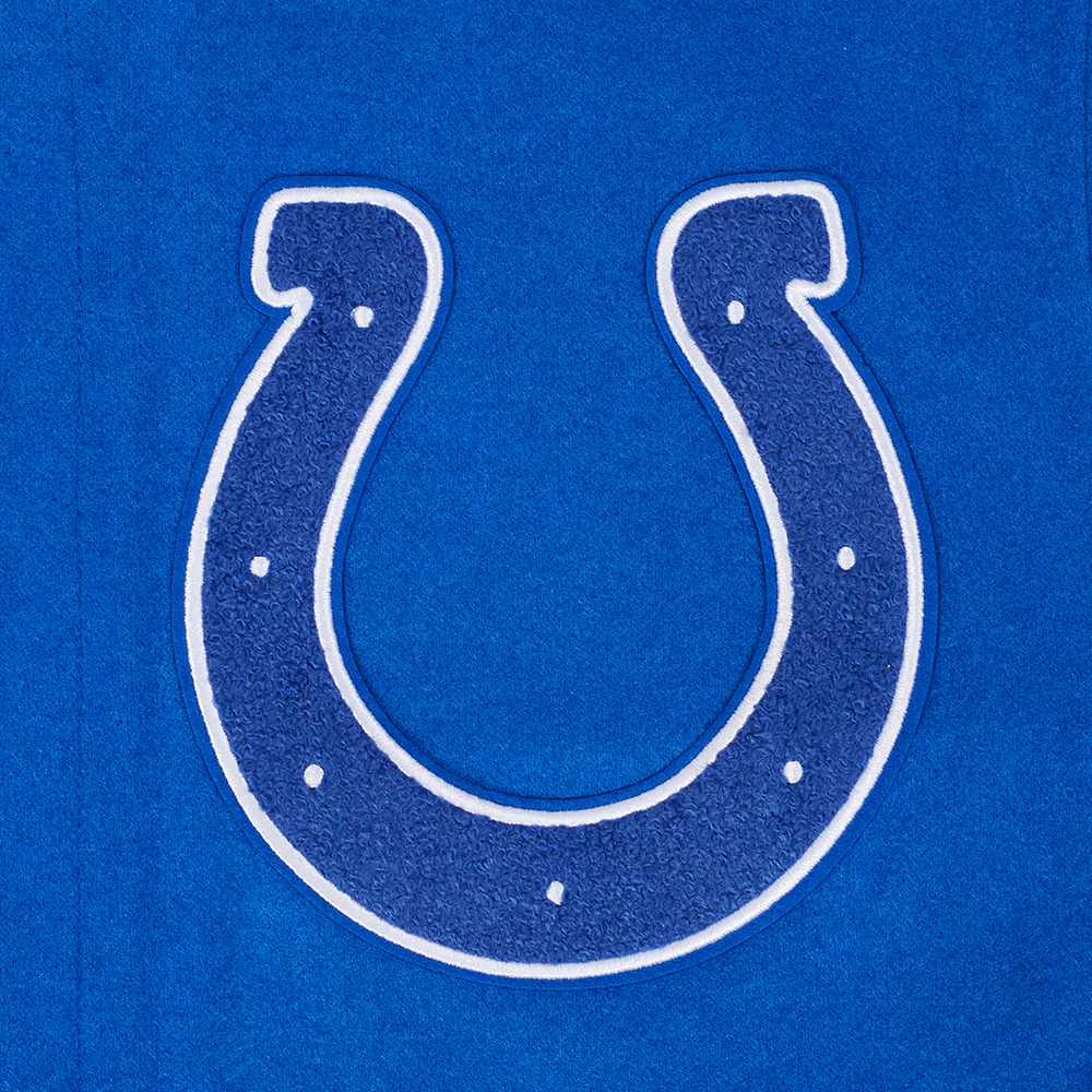 NFL INDIANAPOLIS COLTS SCRIPT TAIL MEN'S RIB WOOL VARSITY (ROYAL BLUE/WHITE) - Image 9