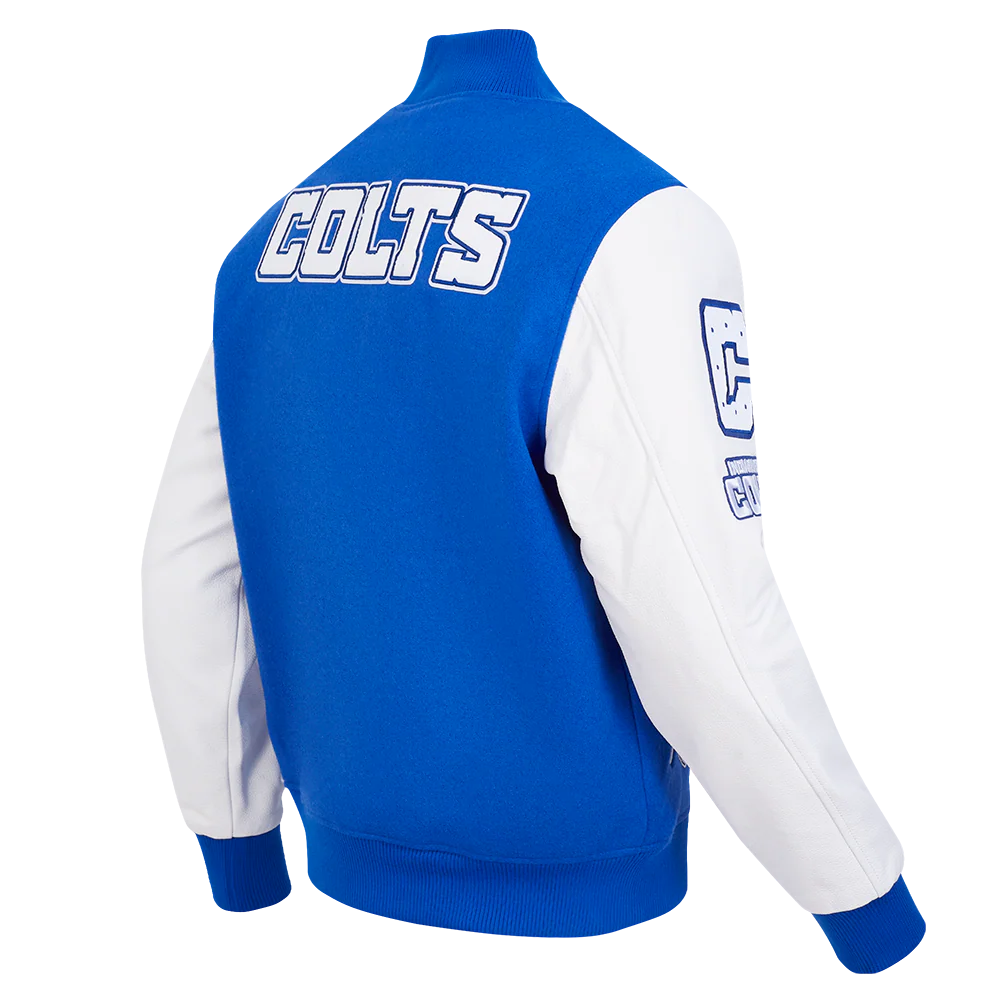 NFL INDIANAPOLIS COLTS CLASSIC WOOL MEN'S VARSITY JACKET (ROYAL/WHITE) - Image 4