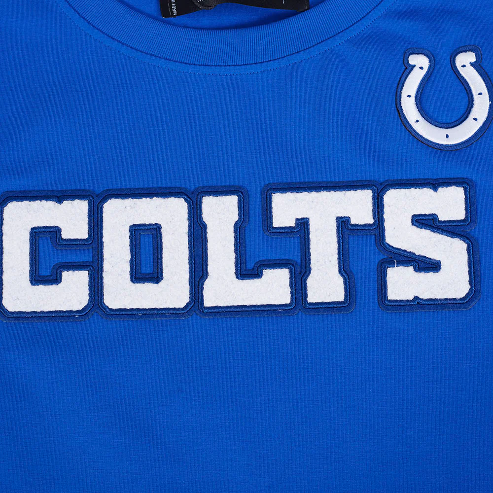 NFL INDIANAPOLIS COLTS CLASSIC SHORT SLEEVE WOMEN'S SINGLE JERSEY SLIM FIT TEE (ROYAL BLUE) - Image 5