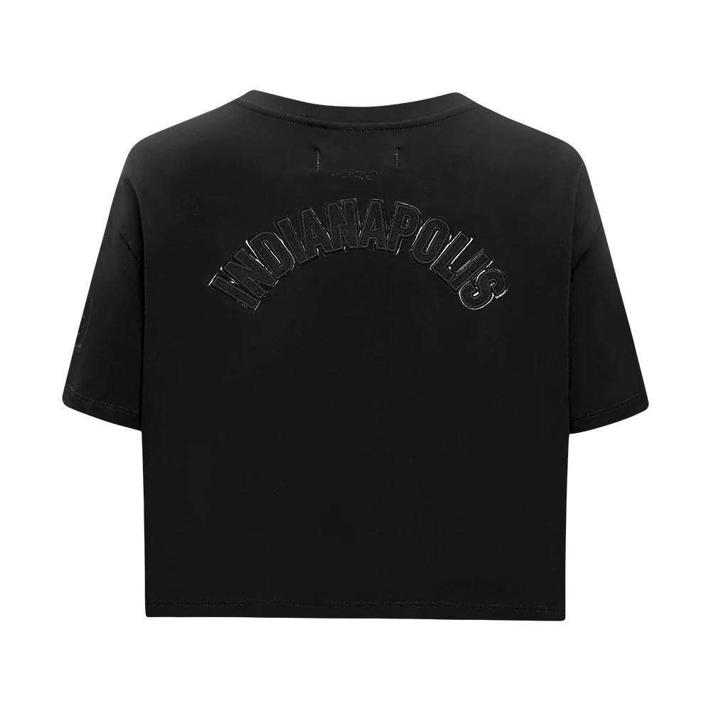 NFL INDIANAPOLIS COLTS TRIPLE BLACK WOMEN'S SINGLE JERSEY BOXY TEE (TRIPLE BLACK WOMEN'S) - Image 3