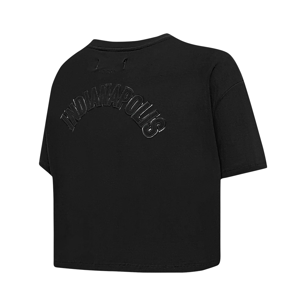 NFL INDIANAPOLIS COLTS TRIPLE BLACK WOMEN'S SINGLE JERSEY BOXY TEE (TRIPLE BLACK WOMEN'S) - Image 4