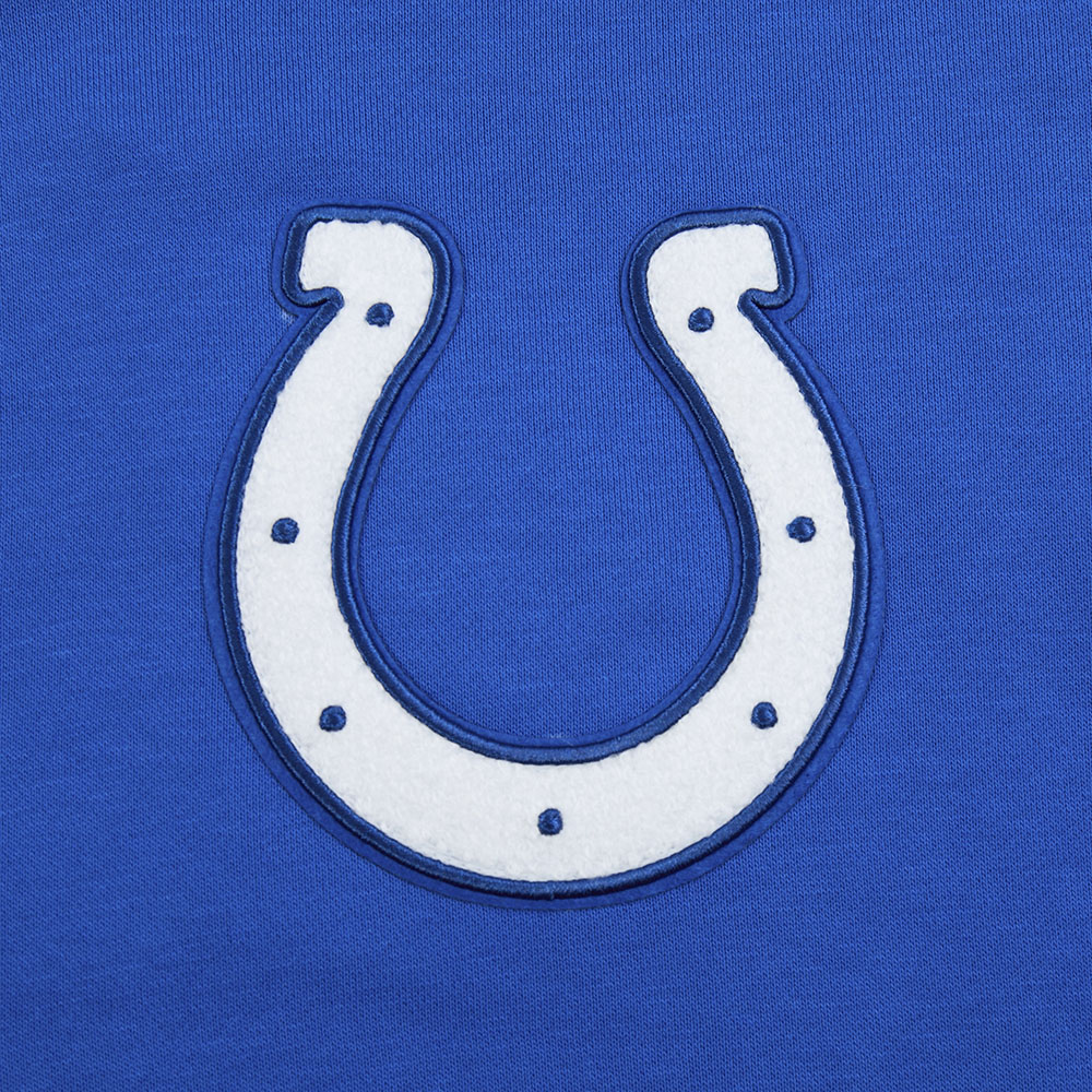 NFL INDIANAPOLIS COLTS MASHUP WOMEN'S RIB CROPPED PO HOODIE (ROYAL BLUE) - Image 14