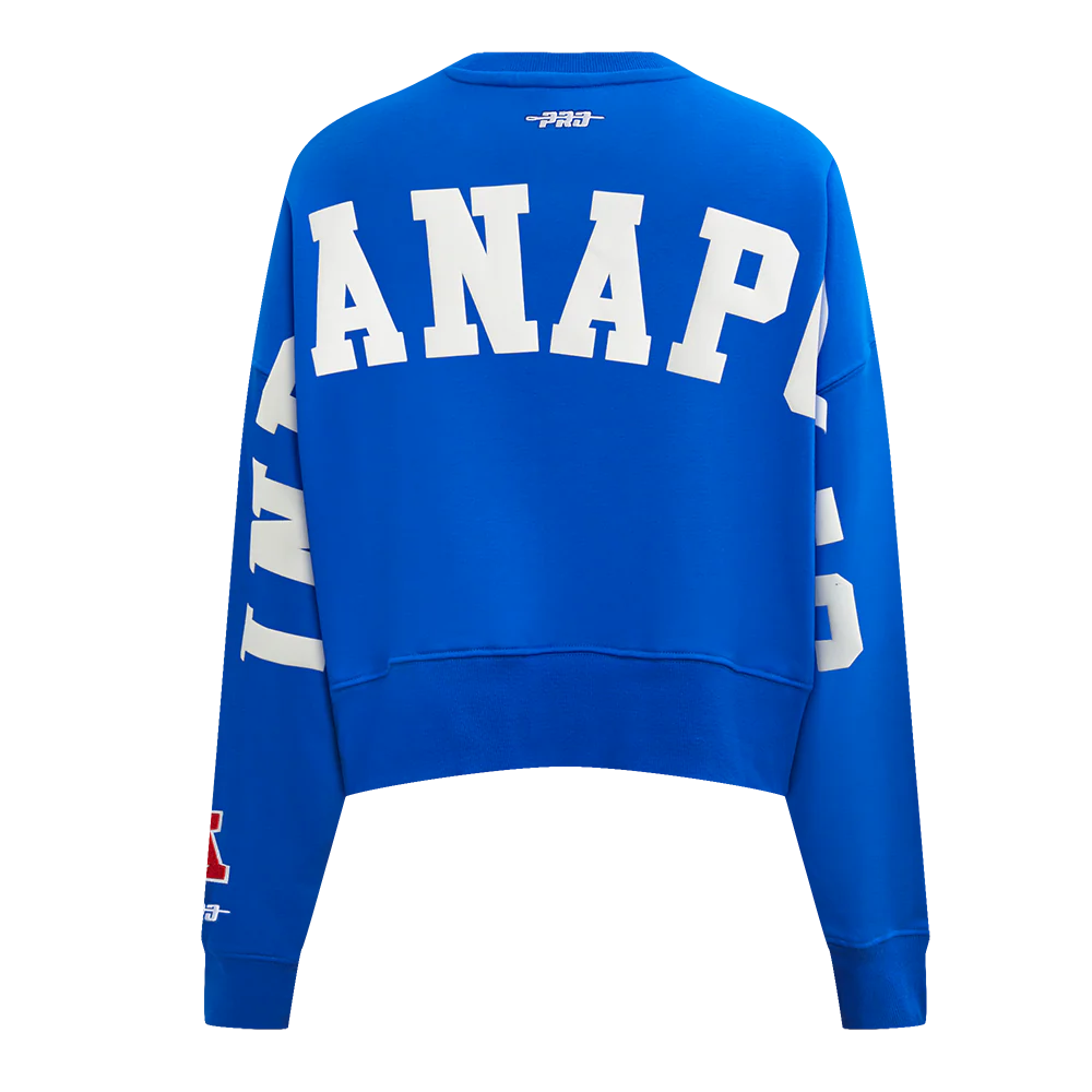 NFL INDIANAPOLIS COLTS WINGSPAN WOMEN'S FLC CREWNECK (ROYAL BLUE) - Image 5