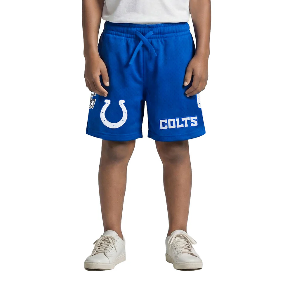 NFL INDIANAPOLIS COLTS CLASSIC LITTLE BOY'S MESH SHORT (ROYAL BLUE)