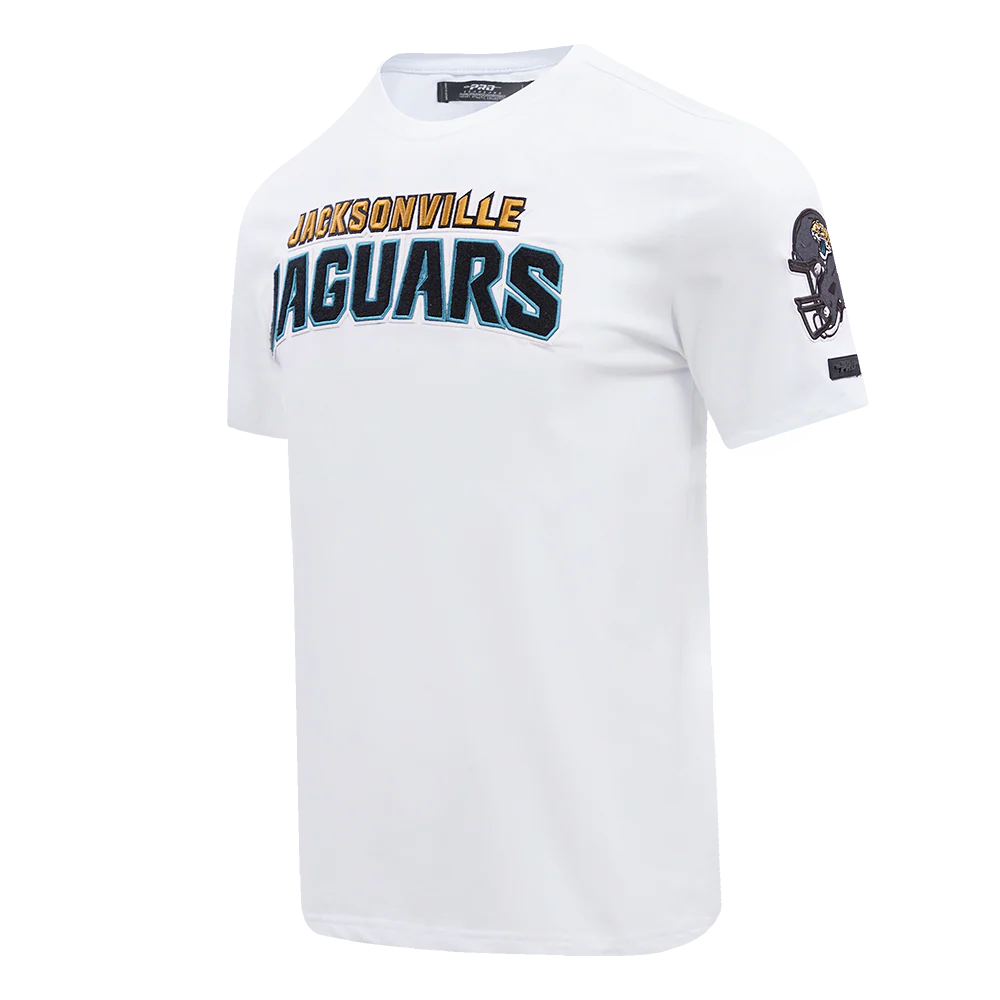 NFL JACKSONVILLE JAGUARS CLASSIC CHENILLE SINGLE JERSEY TEE (WHITE) - Image 2