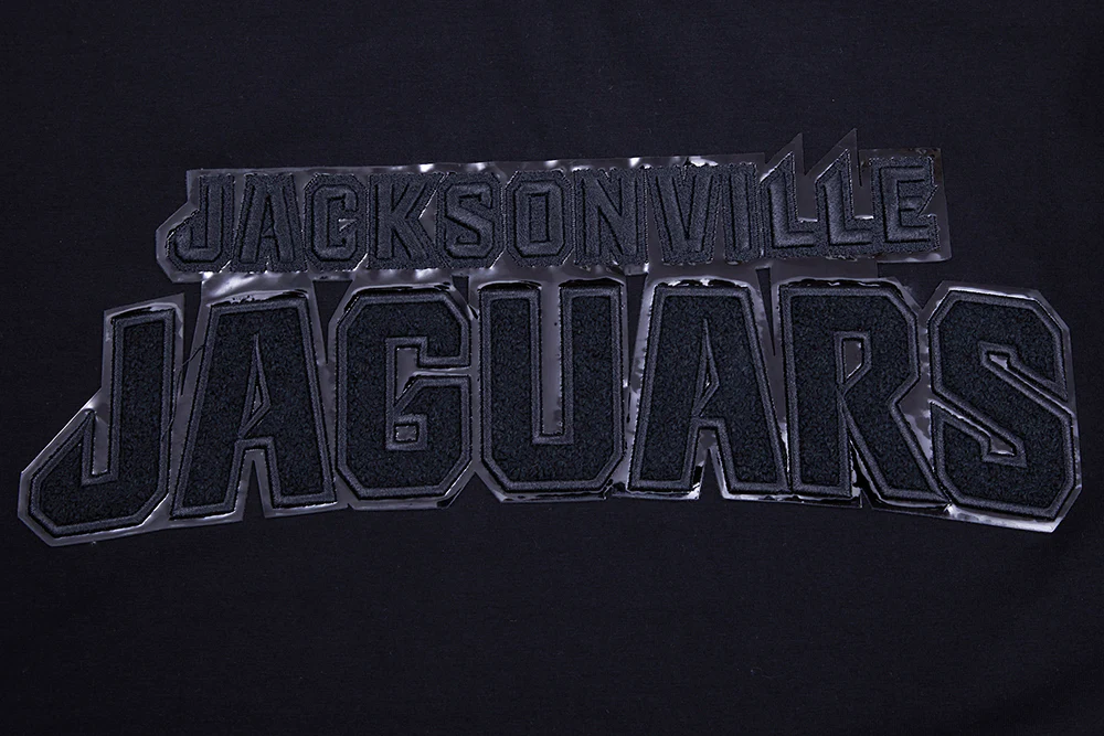 NFL JACKSONVILLE JAGUARS TRIPLE BLACK MEN'S TEE (TRIPLE BLACK) - Image 5