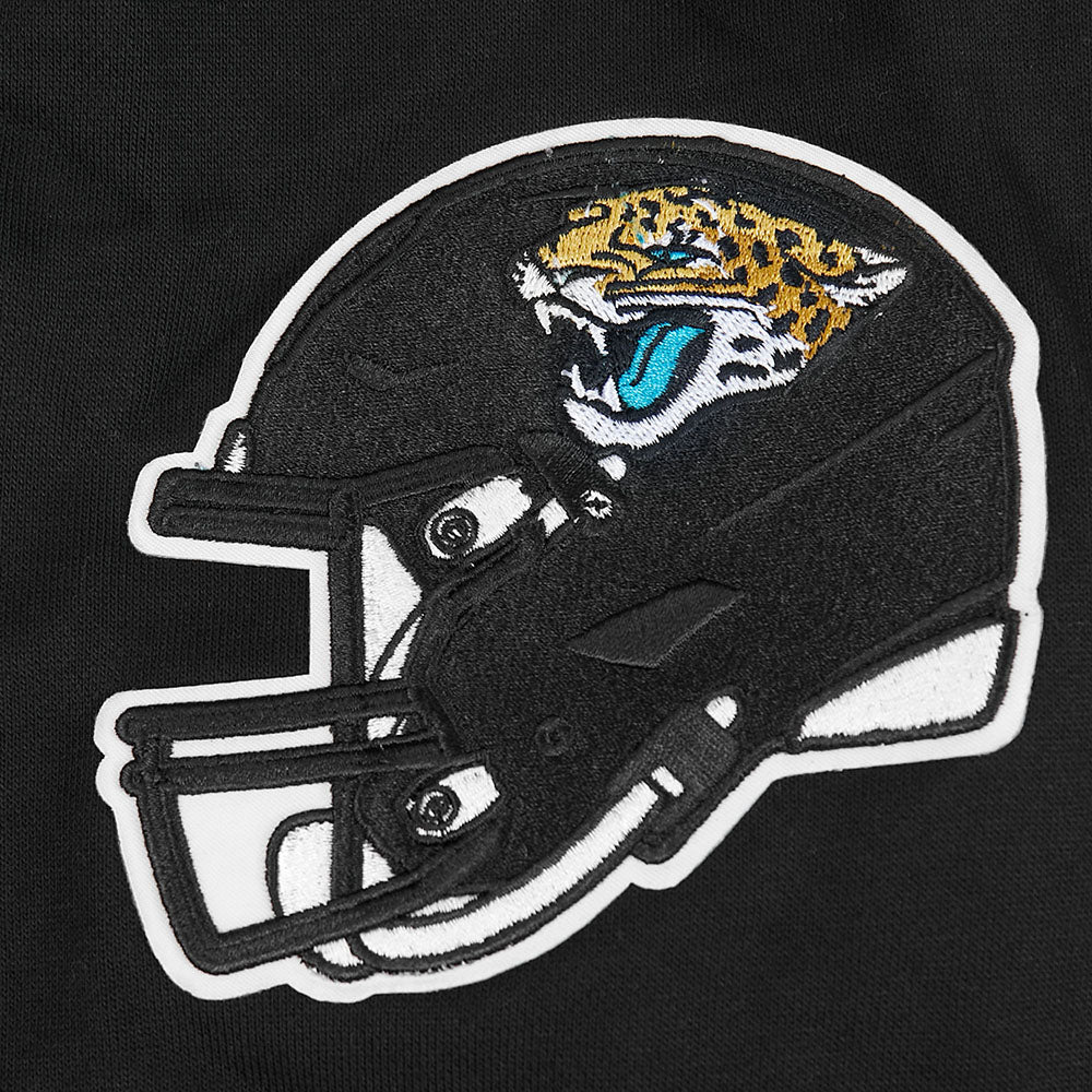 NFL JACKSONVILLE JAGUARS SCRIPT TAIL MEN'S RIB FLC PO HOODIE (BLACK) - Image 6