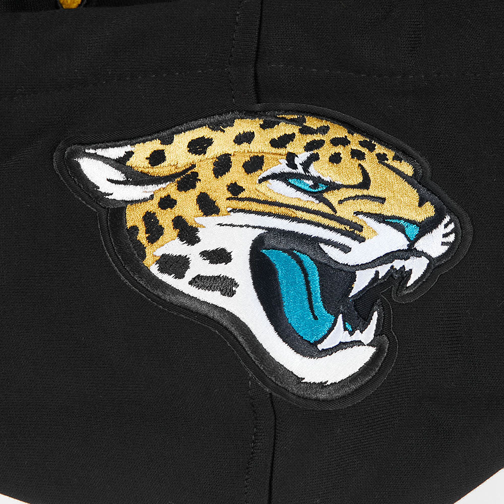 NFL JACKSONVILLE JAGUARS SCRIPT TAIL MEN'S RIB FLC PO HOODIE (BLACK) - Image 8