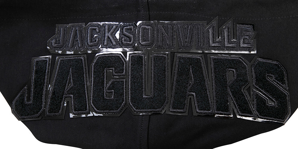 NFL JACKSONVILLE JAGUARS TRIPLE BLACK MEN'S DK FZ HOODIE (TRIPLE BLACK) - Image 5