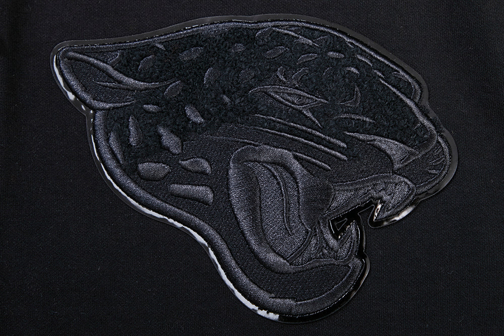 NFL JACKSONVILLE JAGUARS TRIPLE BLACK MEN'S DK FZ HOODIE (TRIPLE BLACK) - Image 6