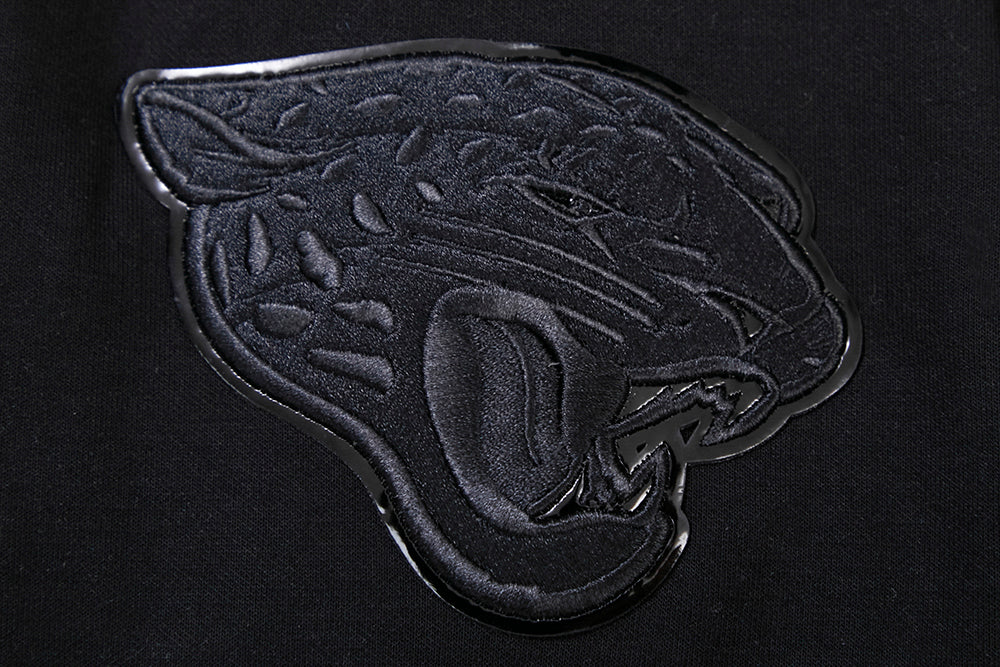 NFL JACKSONVILLE JAGUARS TRIPLE BLACK MEN'S DK FZ HOODIE (TRIPLE BLACK) - Image 7