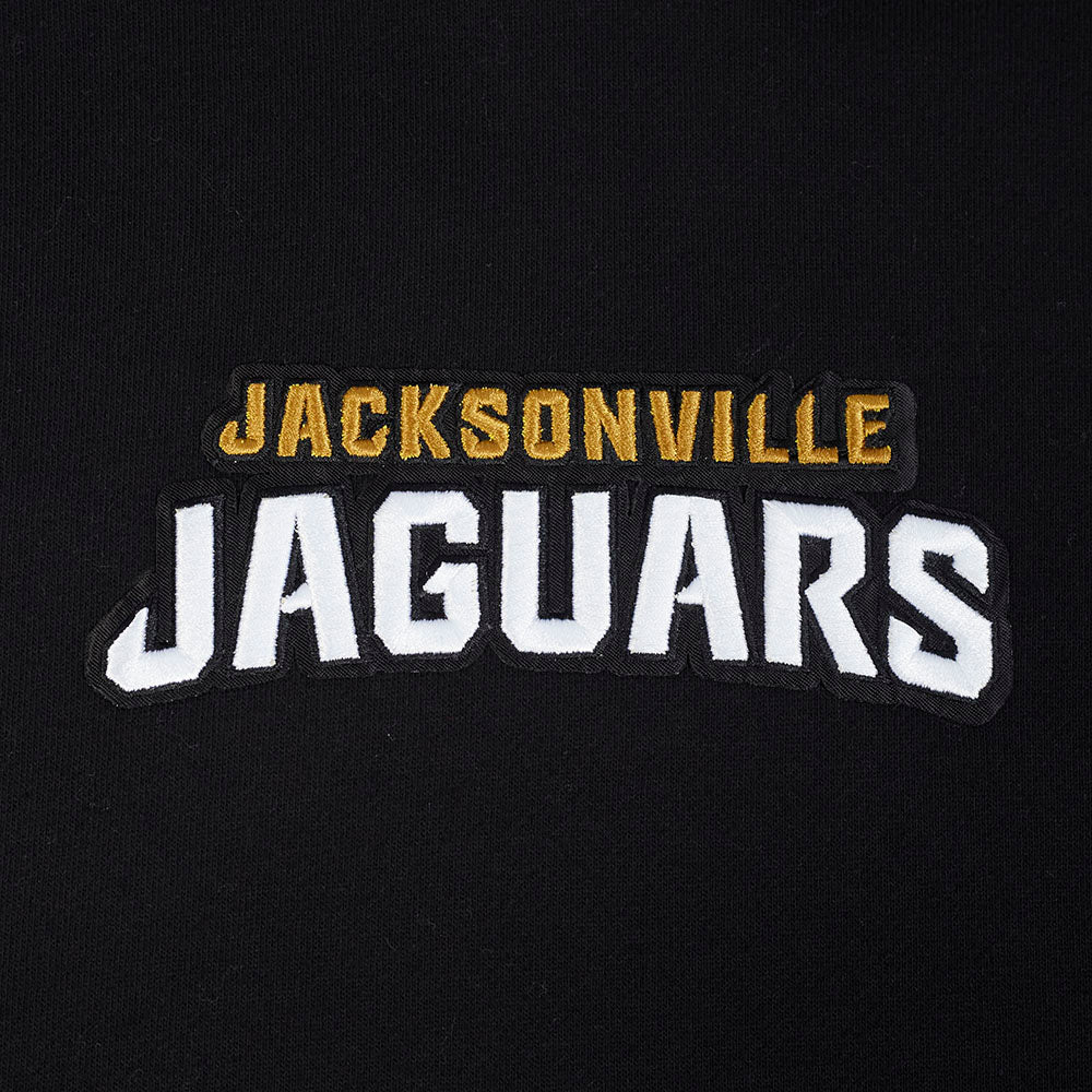 NFL JACKSONVILLE JAGUARS WINGSPAN MEN'S DROP SHOULDER FLC PO HOODIE (BLACK) - Image 8