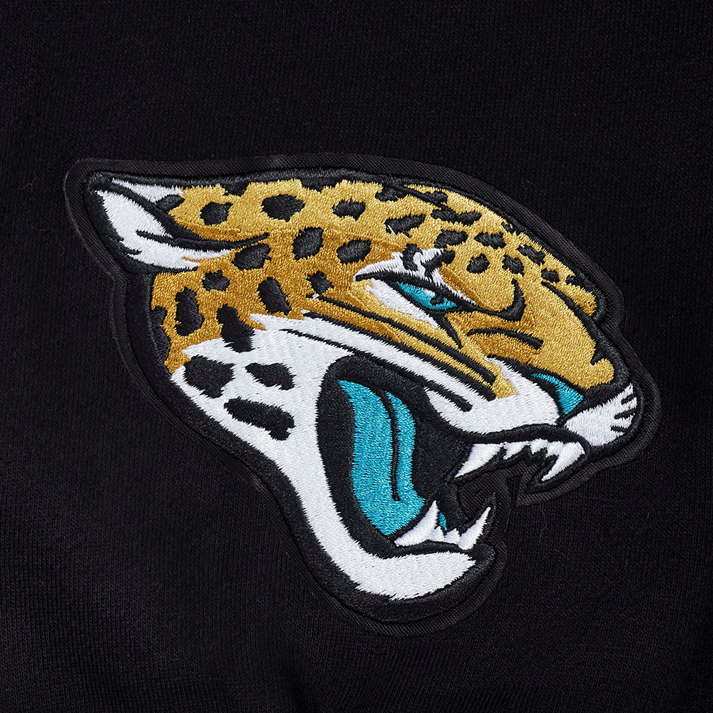 NFL JACKSONVILLE JAGUARS WINGSPAN MEN'S DROP SHOULDER FLC PO HOODIE (BLACK) - Image 9