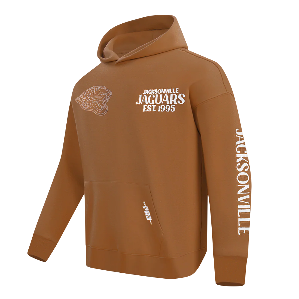NFL JACKSONVILLE JAGUARS PTC V2 M DROP SHOULDER FLC PO HOODIE (CLAY BROWN) - Image 2