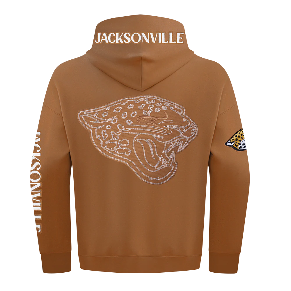 NFL JACKSONVILLE JAGUARS PTC V2 M DROP SHOULDER FLC PO HOODIE (CLAY BROWN) - Image 3