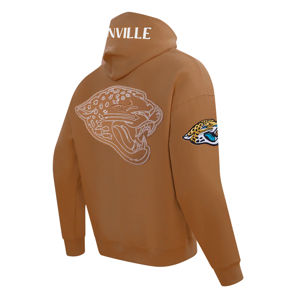 NFL JACKSONVILLE JAGUARS PTC V2 M DROP SHOULDER FLC PO HOODIE (CLAY BROWN) - Image 4