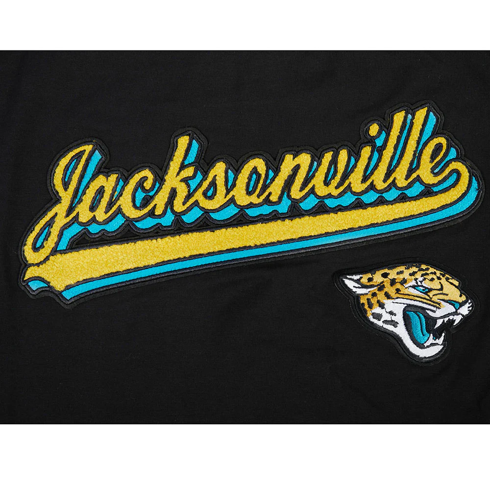 NFL JACKSONVILLE JAGUARS SCRIPT TAIL WOMEN'S SJ BOXY TEE (BLACK) - Image 11