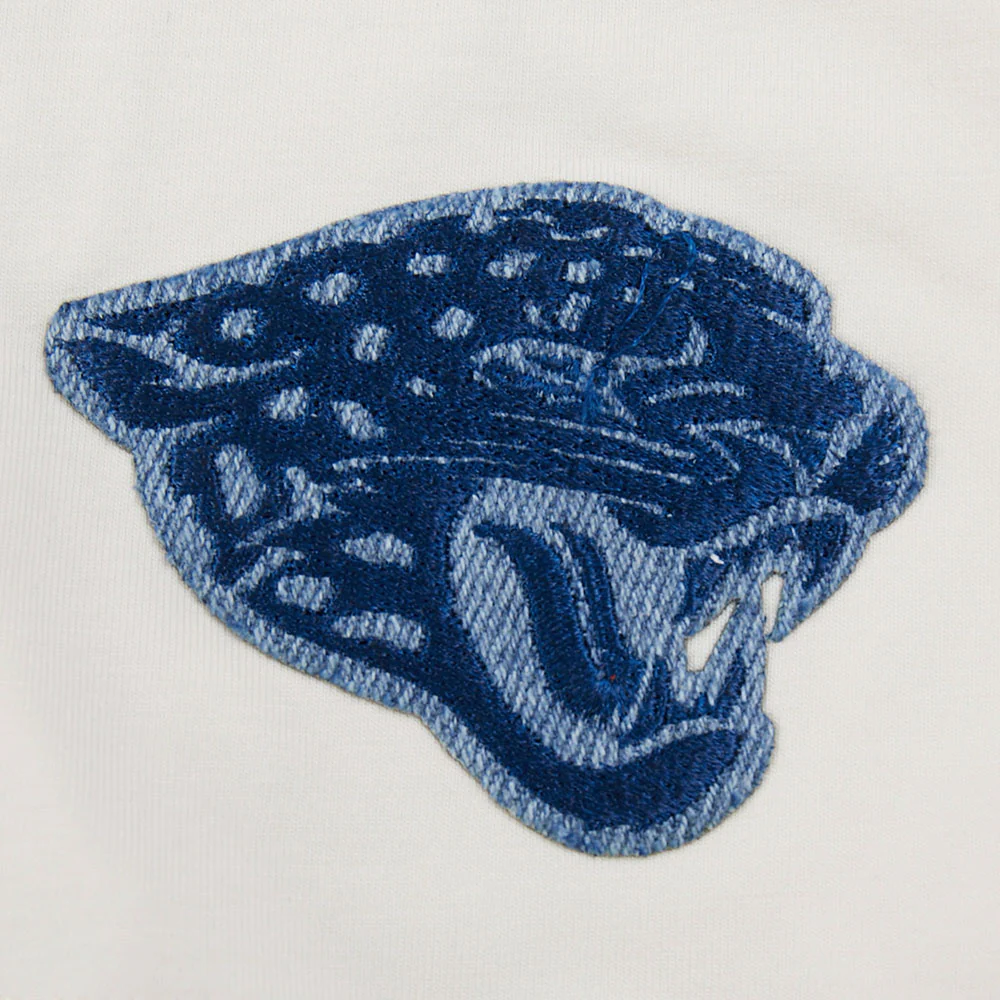NFL JACKSONVILLE JAGUARS VARSITY BLUES WOMEN'S  SJ BOXY TEE (LINEN) - Image 14