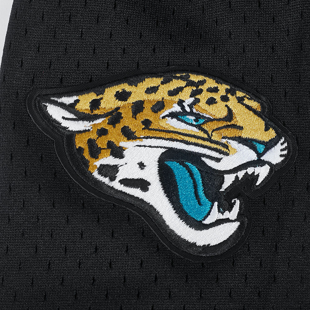 NFL JACKSONVILLE JAGUARS CLASSIC BIG BOY'S MESH BUTTON DOWN SHIRT (BLACK) - Image 5