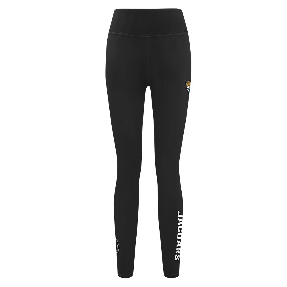 NFL JACKSONVILLE JAGUARS CLASSIC WOMEN'S HW JERSEY LEGGING (BLACK) - Image 2
