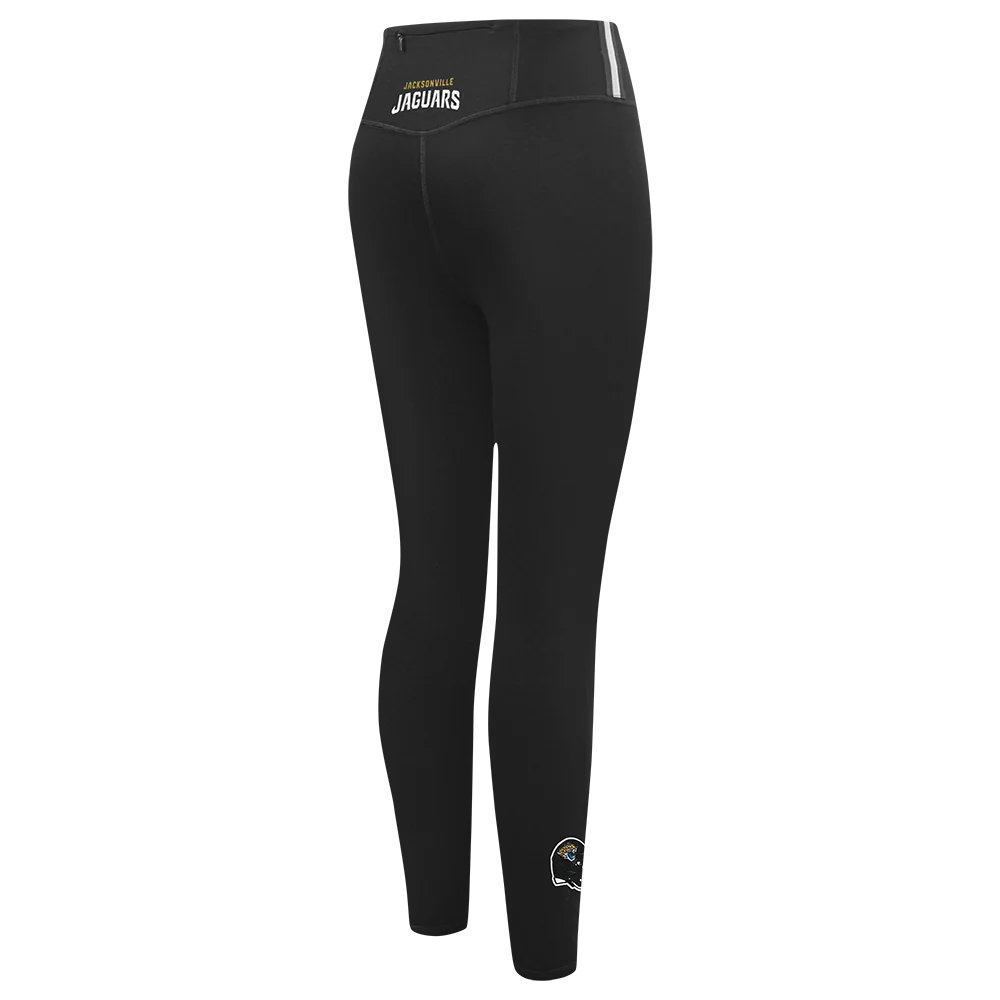 NFL JACKSONVILLE JAGUARS CLASSIC WOMEN'S HW JERSEY LEGGING (BLACK) - Image 3