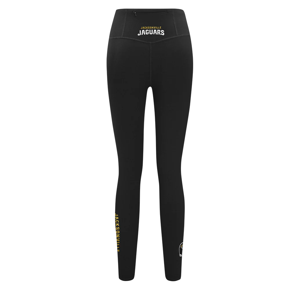 NFL JACKSONVILLE JAGUARS CLASSIC WOMEN'S HW JERSEY LEGGING (BLACK) - Image 4