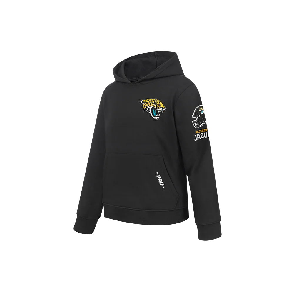 NFL JACKSONVILLE JAGUARS CLASSIC LITTLE BOYS FLEECE PULLOVER HOODIE (BLACK) - Image 3
