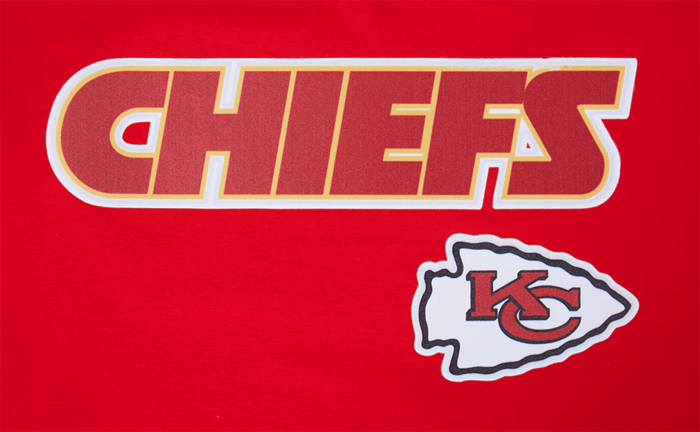 NFL KANSAS CITY CHIEFS CLASSIC MESH MEN'S STRIPED TEE (RED/BLACK) - Image 5