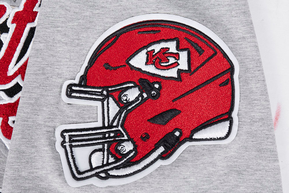 NFL KANSAS CITY CHIEFS SCRIPT TAIL MEN'S TEE (HEATHER GREY) - Image 5