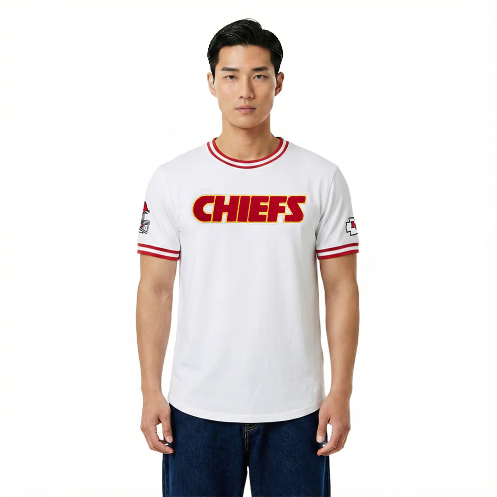 NFL KANSAS CITY CHIEFS CLASSIC CHENILLE MEN'S TEE (WHITE)