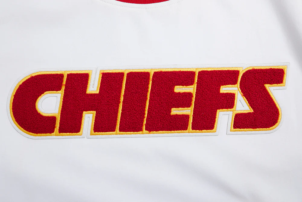 NFL KANSAS CITY CHIEFS CLASSIC CHENILLE MEN'S TEE (WHITE) - Image 8