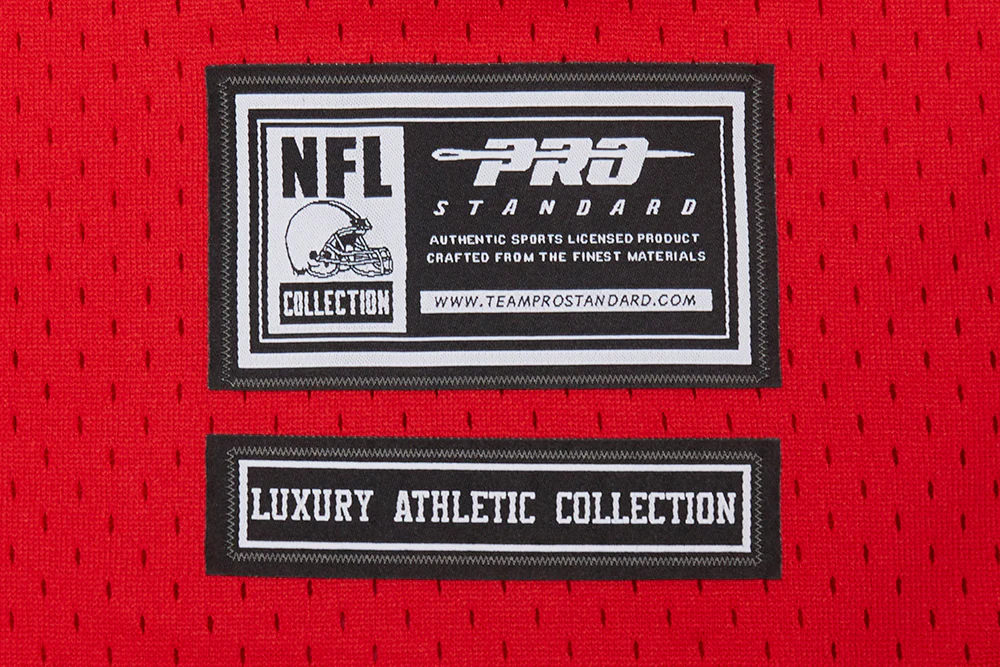 NFL KANSAS CITY CHIEFS MEN'S MESH BUTTON DOWN SHIRT (RED/BLACK) - Image 9