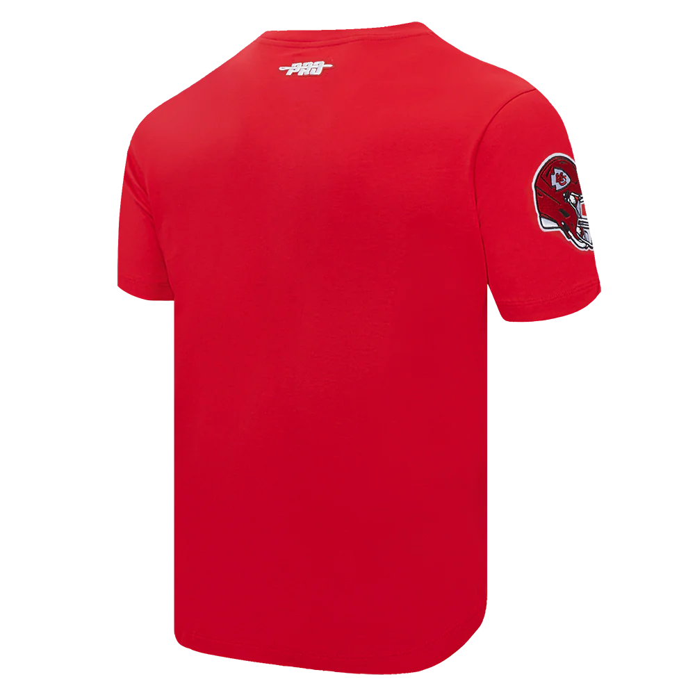 NFL KANSAS CITY CHIEFS OLD ENGLISH MEN'S TEE (RED) - Image 4