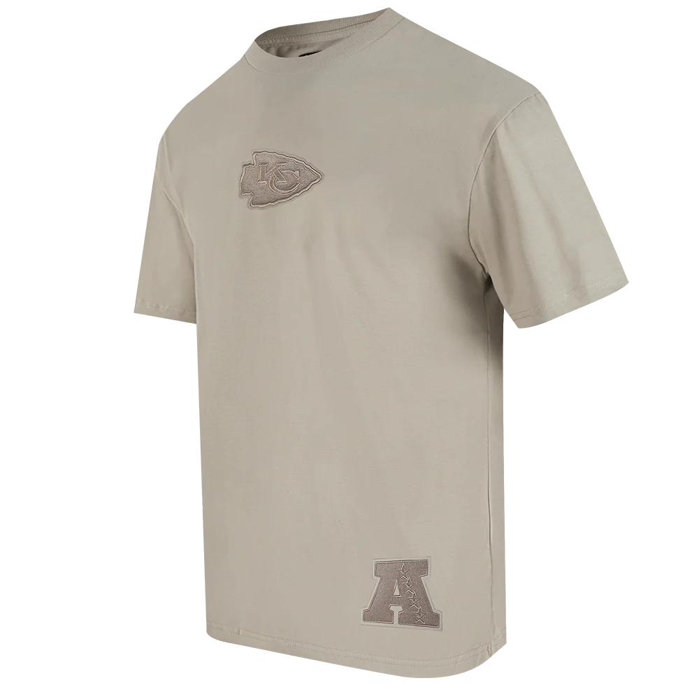 NFL KANSAS CITY CHIEFS WINGSPAN MEN'S CJ DROP SHOULDER TEE (TAUPE) - Image 4