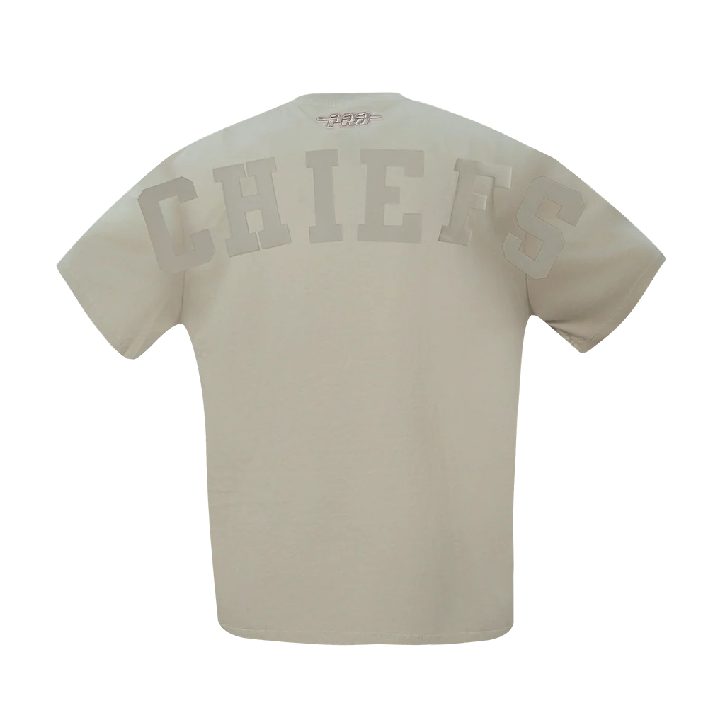 NFL KANSAS CITY CHIEFS WINGSPAN MEN'S CJ DROP SHOULDER TEE (TAUPE) - Image 7