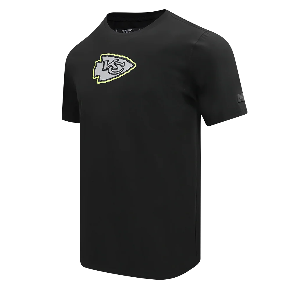 NFL KANSAS CITY CHIEFS UNDER THE LIGHTS MEN'S SINGLE JERSEY TEE (BLACK) - Image 2